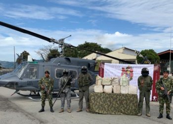Fue incautada marihuana en operativo de las Fuerzas Militares y Fiscalía en zona rural de Planadas, Tolima 