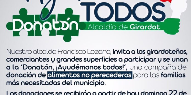 Donatón en Girardot por los más necesitados
