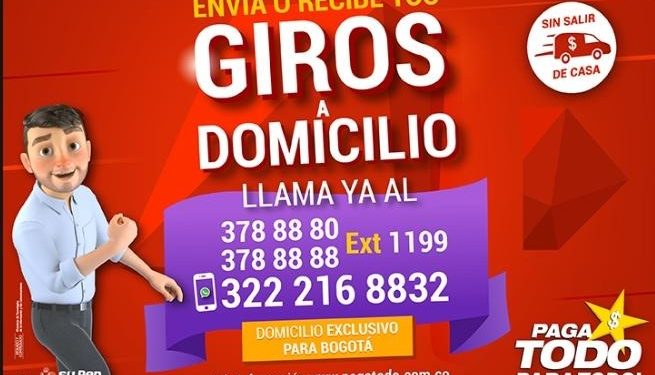 Con Paga Todo, envíe o reciba sus giros a domicilio, evite salir de casa.
