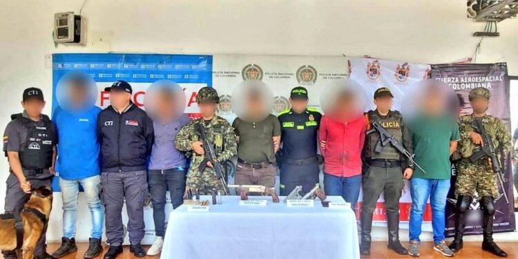 En operación militar cumplida en el Tolima, fueron capturados presuntos guerrilleros del Frente Ismael Ruiz.