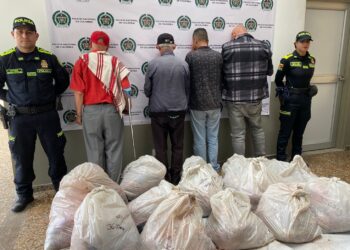 La Policía capturó en Villeta a cuatro personas con extenso prontuario criminal.