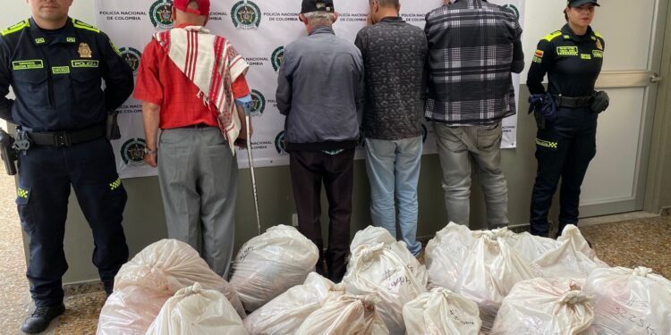 La Policía capturó en Villeta a cuatro personas con extenso prontuario criminal.