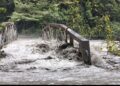 Gobernador de Cundinamarca monitorea el estado del puente Ocal, tras el aumento del nivel del agua, en el municipio de Guayabetal.